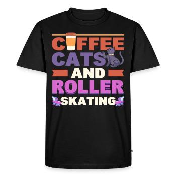 Roller Skating Roller Derby Roller Skating Sports - T-shirt Premium bio Homme - noir - Devant - Nico (187cm)