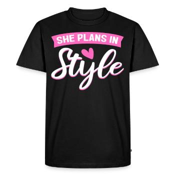 She Plans In Style Interior Designer Interior - Men's Premium Organic T-Shirt - black - Front - Nico (187cm)