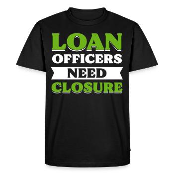 Agents de crédit Courtiers en prêts hypothécaires - T-shirt Premium bio Homme - noir - Devant - Nico (187cm)