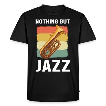 Rien que du jazz jazz musique jazz jazz auditeur - T-shirt Premium bio Homme - noir - Devant - Nico (187cm)