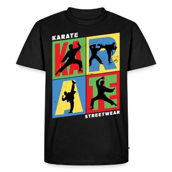 Karate, Karateka, martial arts, Fighting, Sports - Men's Premium Organic T-Shirt - black - Front - Nico (187cm)