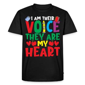 Enseignant SPED Je suis leur professeur de chant pour - T-shirt Premium bio Homme - noir - Devant - Nico (187cm)