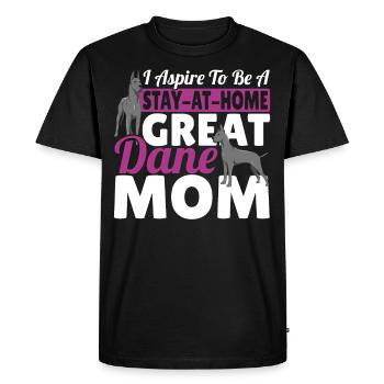 Je veux être une mère dogue allemand qui est toujours trop - T-shirt Premium bio Homme - noir - Devant - Nico (187cm)