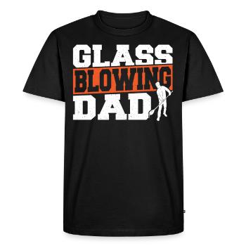 Souffleurs de verre Papa Souffleurs de verre Souffleurs de verre - T-shirt Premium bio Homme - noir - Devant - Nico (187cm)