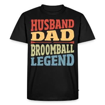 Mari Père Balai Légende Balai Balai - T-shirt Premium bio Homme - noir - Devant - Nico (187cm)