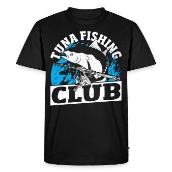 Club de pêche au thon Thon - T-shirt Premium bio Homme - noir - Devant - Nico (187cm)