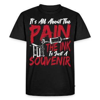 Tout tourne autour de l’acte de tatoueur de douleur - T-shirt Premium bio Homme - noir - Devant - Nico (187cm)
