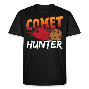 Comet Hunter Astronomy Constellation Map - Men's Premium Organic T-Shirt - black - Front - Nico (187cm)