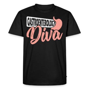 Gastroenterology Diva Gastroenterologist - Men's Premium Organic T-Shirt - black - Front - Nico (187cm)