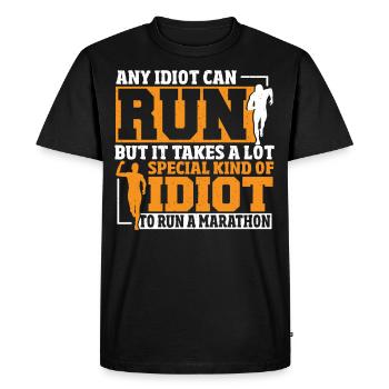 Il faut un idiot très spécial pour - T-shirt Premium bio Homme - noir - Devant - Nico (187cm)