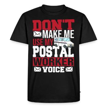Ne me forcez pas à abandonner mon - T-shirt Premium bio Homme - noir - Devant - Nico (187cm)