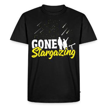 Gone Stargazing Stargazer Astronomy - Men's Premium Organic T-Shirt - black - Front - Nico (187cm)