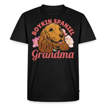 Boykin Spaniel Grandma Boykin Spaniel Owners - Men's Premium Organic T-Shirt - black - Front - Nico (187cm)