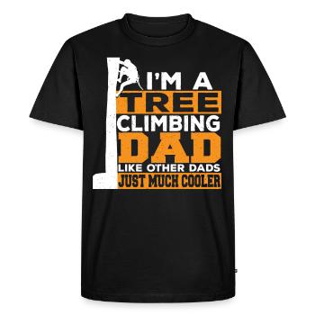 I'm A Tree Climbing Dad Like Other Dads Just - Men's Premium Organic T-Shirt - black - Front - Nico (187cm)
