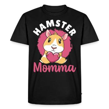 Hamster Momma Hamster Owner - Men's Premium Organic T-Shirt - black - Front - Nico (187cm)