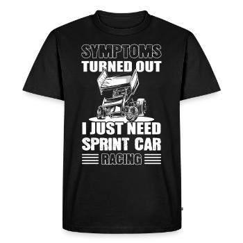 Symptômes Il s’est avéré que je viens de - T-shirt Premium bio Homme - noir - Devant - Nico (187cm)