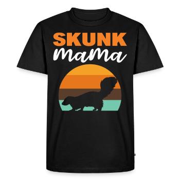 Maman moufette - T-shirt Premium bio Homme - noir - Devant - Nico (187cm)