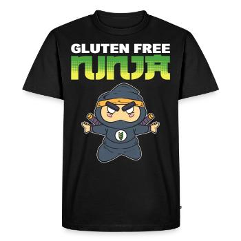 Gluten Free Ninja Gluten Free Diet - Men's Premium Organic T-Shirt - black - Front - Nico (187cm)