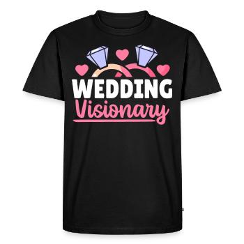 Planificateur de mariage visionnaire de mariage - T-shirt Premium bio Homme - noir - Devant - Nico (187cm)