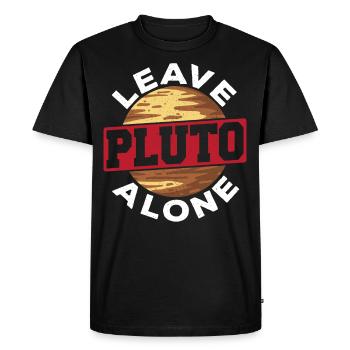 Leave Pluto Alone Astronomy Constellation Map - Men's Premium Organic T-Shirt - black - Front - Nico (187cm)