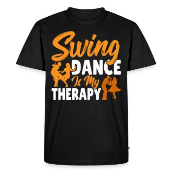 Dancer Swing Dance Is My Therapy Swing Dancing - Men's Premium Organic T-Shirt - black - Front - Nico (187cm)