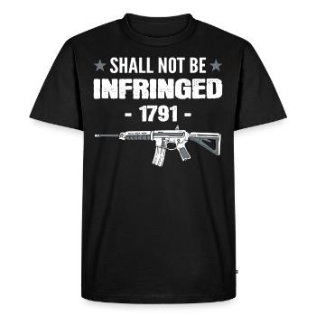 Pro 2nd Amendment Shall Not Be Infringed 1791 2nd - Men's Premium Organic T-Shirt - black - Front - Nico (187cm)