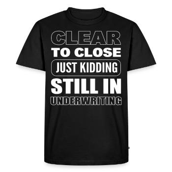 Clair à fermer Je plaisante toujours en train de souscrire - T-shirt Premium bio Homme - noir - Devant - Nico (187cm)