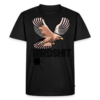 BIRDSHIT - AIGLE - T-shirt Premium bio Homme - noir - Devant - Nico (187cm)
