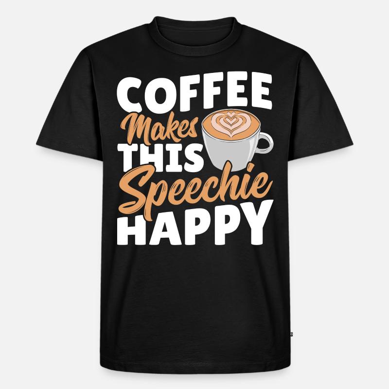 Sprachtherapie SLT Sprachpathologie - Männer Premium Bio T-Shirt - Schwarz