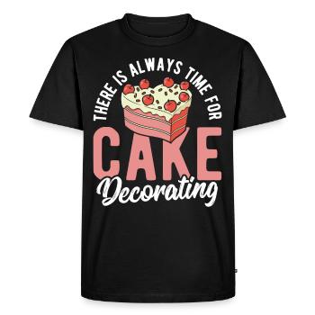 Pastry Cook Pastry Maker Gum Paste Cake - Men's Premium Organic T-Shirt - black - Front - Nico (187cm)