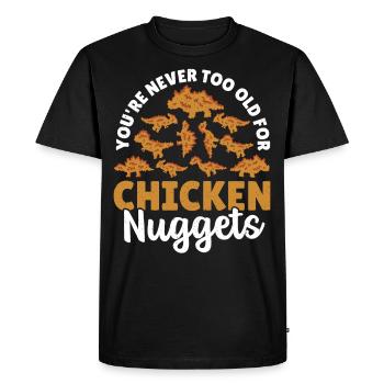 Nuggets Lover Chicken Nugget Fast Food Chicken - T-shirt Premium bio Homme - noir - Devant - Nico (187cm)