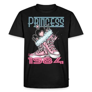40e anniversaire de la princesse depuis 1984 - T-shirt Premium bio Homme - noir - Devant - Nico (187cm)