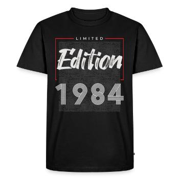 40e anniversaire 1984 édition limitée - T-shirt Premium bio Homme - noir - Devant - Nico (187cm)