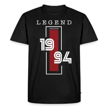 Légende du 30e anniversaire depuis 1994 - T-shirt Premium bio Homme - noir - Devant - Nico (187cm)