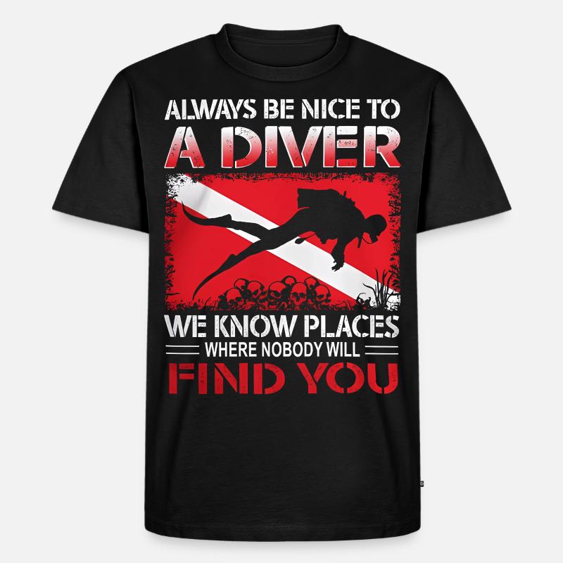 23F 0296bk - Männer Premium Bio T-Shirt - Schwarz