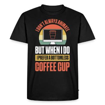 Graphic Designer 3D Art Animate 3D Artist - Men's Premium Organic T-Shirt - black - Front - Nico (187cm)