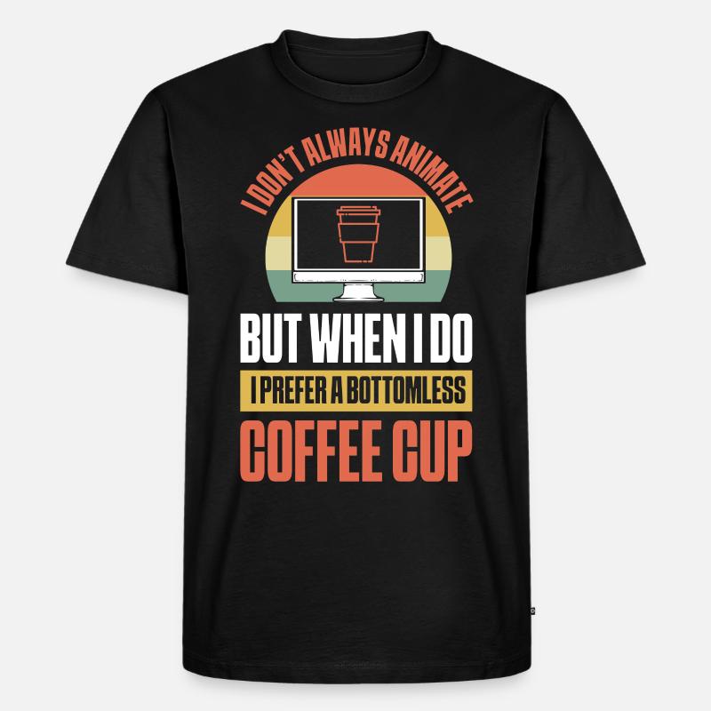 Grafikdesigner 3D-Kunst 3D-Animateur - Männer Premium Bio T-Shirt - Schwarz