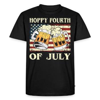USA Chope de bière brasserie bière artisanale américaine - T-shirt Premium bio Homme - noir - Devant - Nico (187cm)