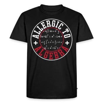 Math Nerd Mathematician Math Related Gifts for - Men's Premium Organic T-Shirt - black - Front - Nico (187cm)