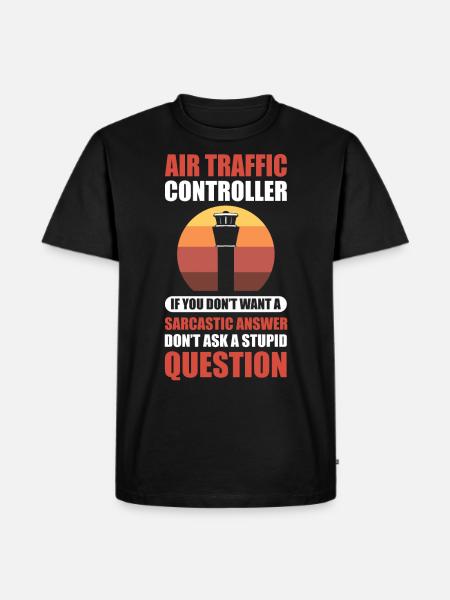 Aviation Air Traffic Pilots Air Traffic - Men's Premium Organic T-Shirt - black