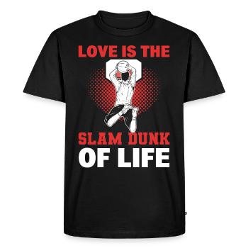 Basket Couple Love Basketball Must Haves for - Men's Premium Organic T-Shirt - black - Front - Nico (187cm)