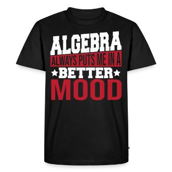 Formules Professeur de mathématiques Algrebra - T-shirt Premium bio Homme - noir - Devant - Nico (187cm)