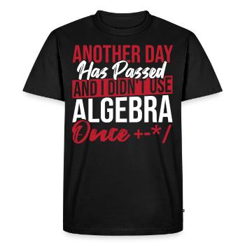 Algebra Lover Graph Math Nerd Je n’ai pas utilisé l’algèbre - T-shirt Premium bio Homme - noir - Devant - Nico (187cm)