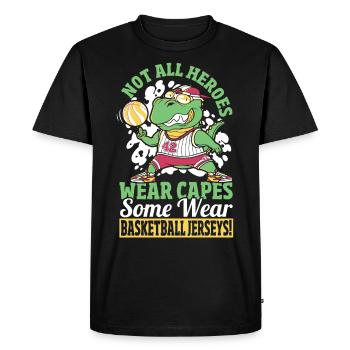 Fitness, Sport, Sport, Basketball, Les incontournables pour - T-shirt Premium bio Homme - noir - Devant - Nico (187cm)