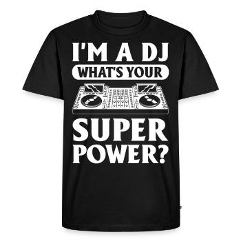 Beatmaker house music dj relax le dj est là - T-shirt Premium bio Homme - noir - Devant - Nico (187cm)