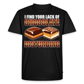 Chocolate Bar Junk Food Sugar Chocolate Buddies - Men's Premium Organic T-Shirt - black - Front - Nico (187cm)