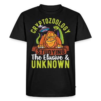 Pseudoscience cryptique et sous-culture - T-shirt Premium bio Homme - noir - Devant - Nico (187cm)