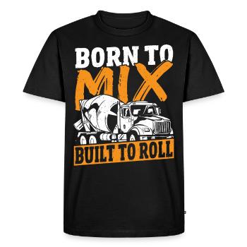 Concrete Mixer Cement Mixer Truck Cement Mixer - Men's Premium Organic T-Shirt - black - Front - Nico (187cm)
