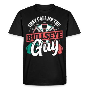 Throwing Sport Dart Player Dart-Throwing - Men's Premium Organic T-Shirt - black - Front - Nico (187cm)