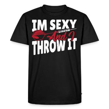 Amateurs de fléchettes Tir sportif sur cible - T-shirt Premium bio Homme - noir - Devant - Nico (187cm)